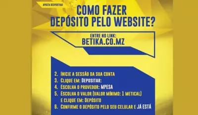 Métodos de pagamento Betika